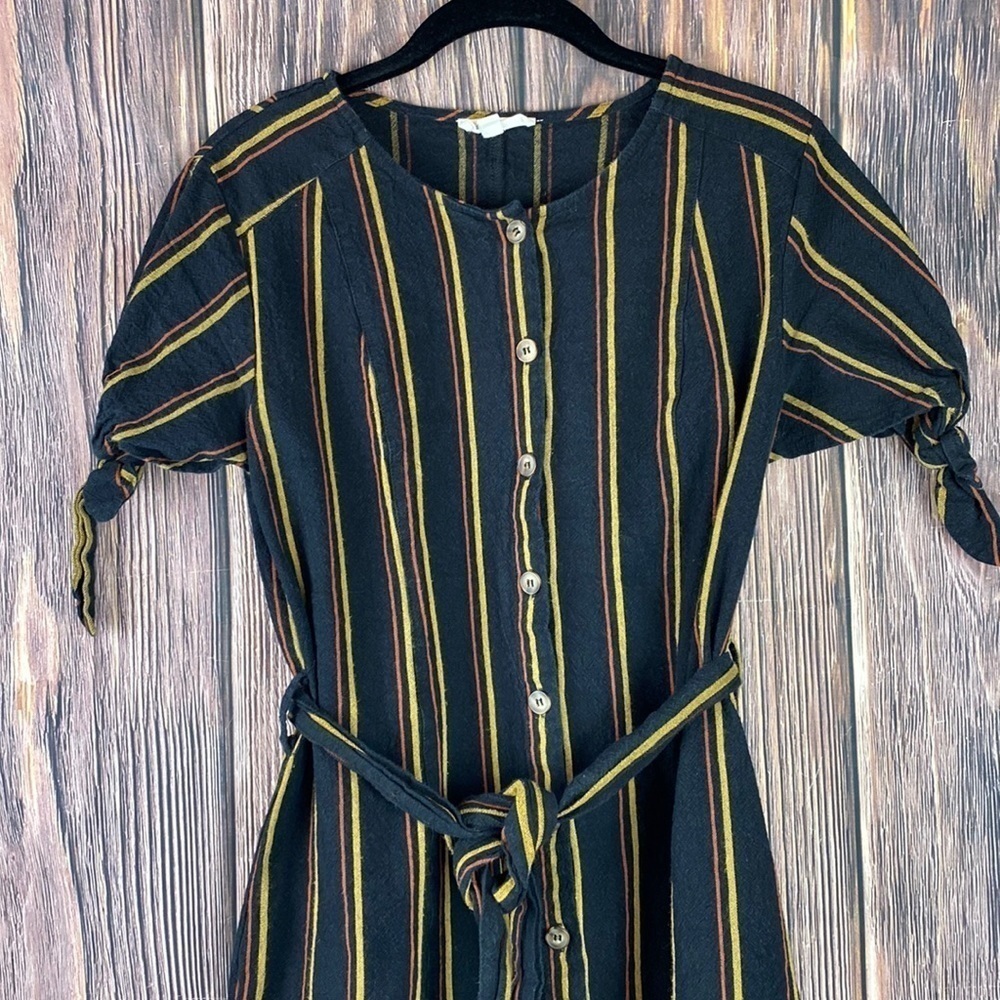 day to day blu pepper -Black Cotton Dress- Size Large